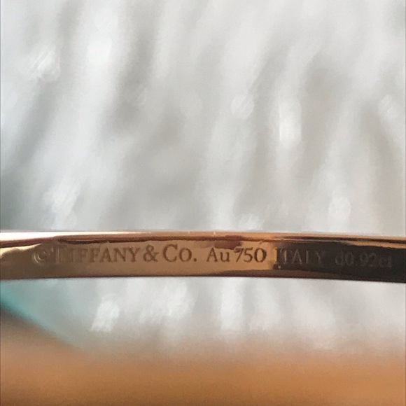 Tiffany & Co. Tiffany T T1 Narrow Diamond Hinged Bangle in 18k Rose Gold - Picture 2 of 5